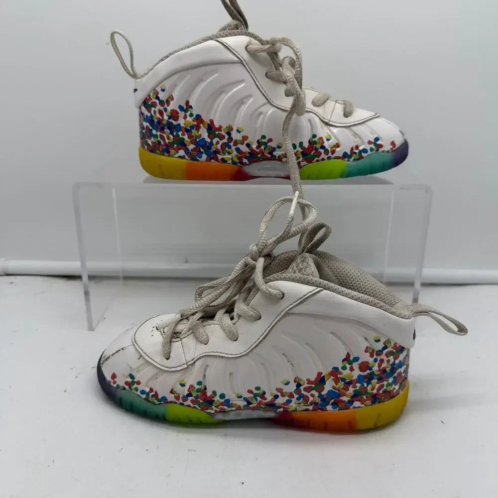 Nike Little Posite Pro TD Penny Hardaway Fruity Pebbles Shoes Kids Infant 9C